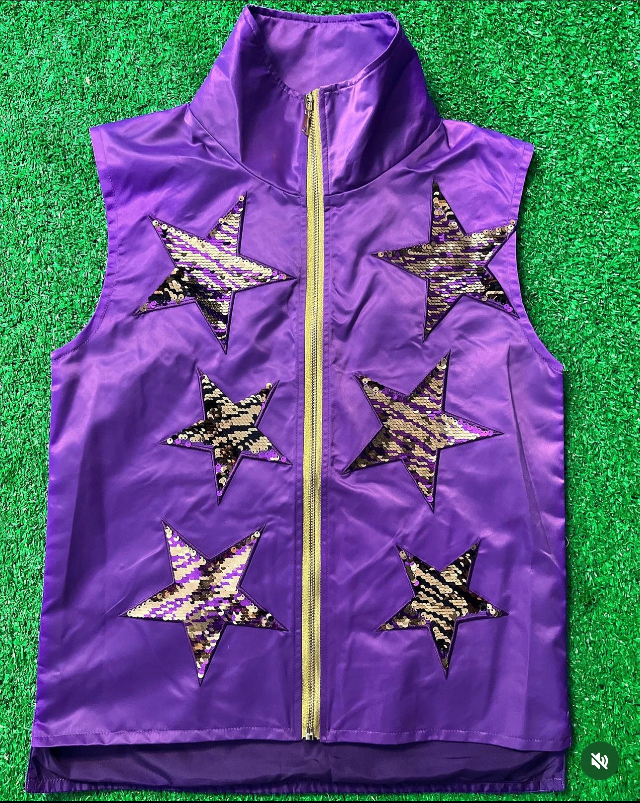 Tiger Sequin Star Vest