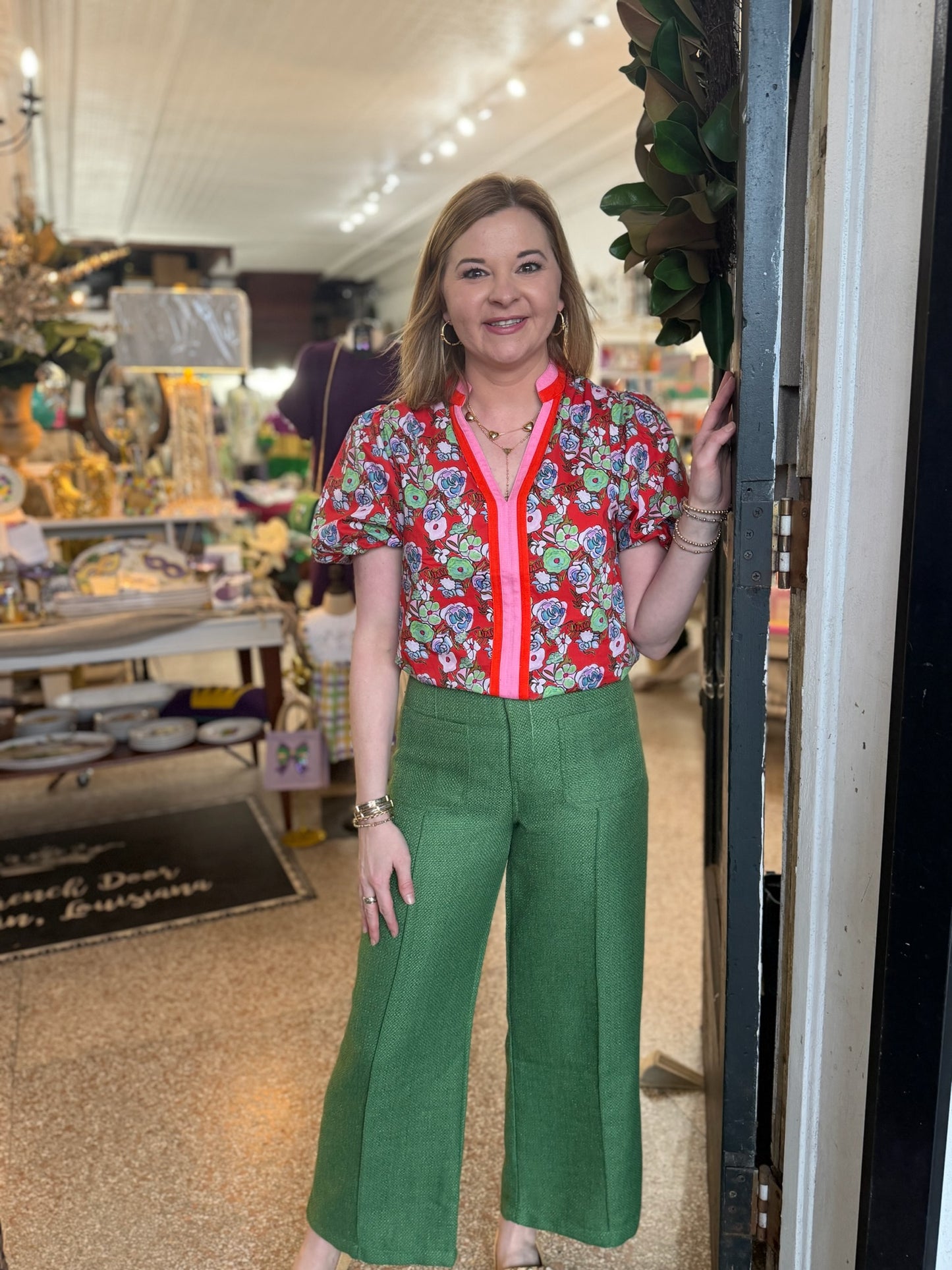 Red Floral Shirt