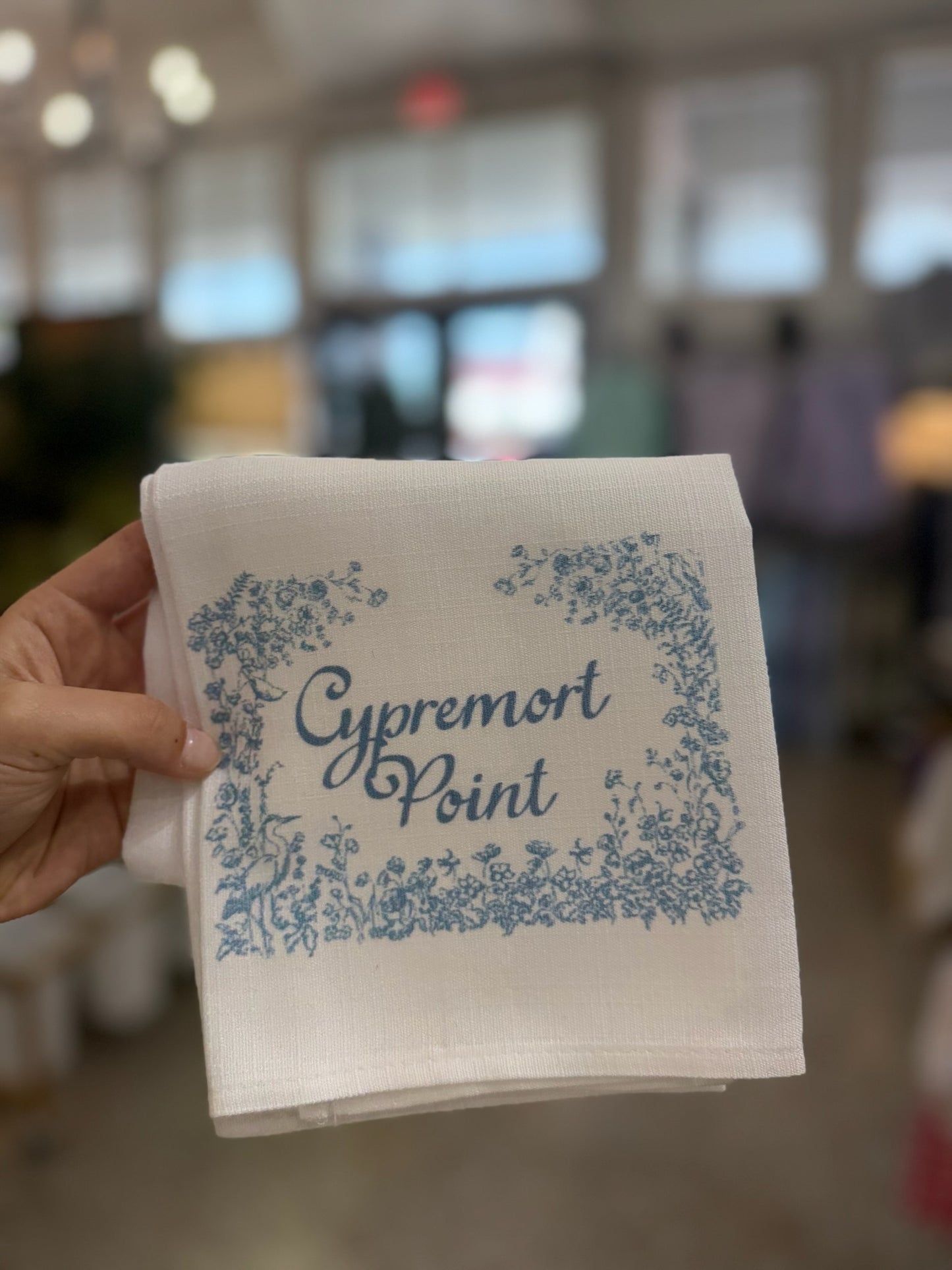 Blue Toile City/Town Kitchen Towel