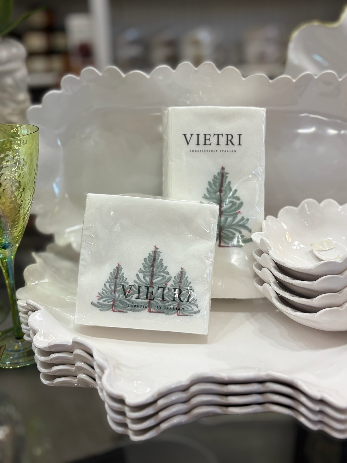 Vietri Papersoft Lastra Holiday Cocktail Napkins