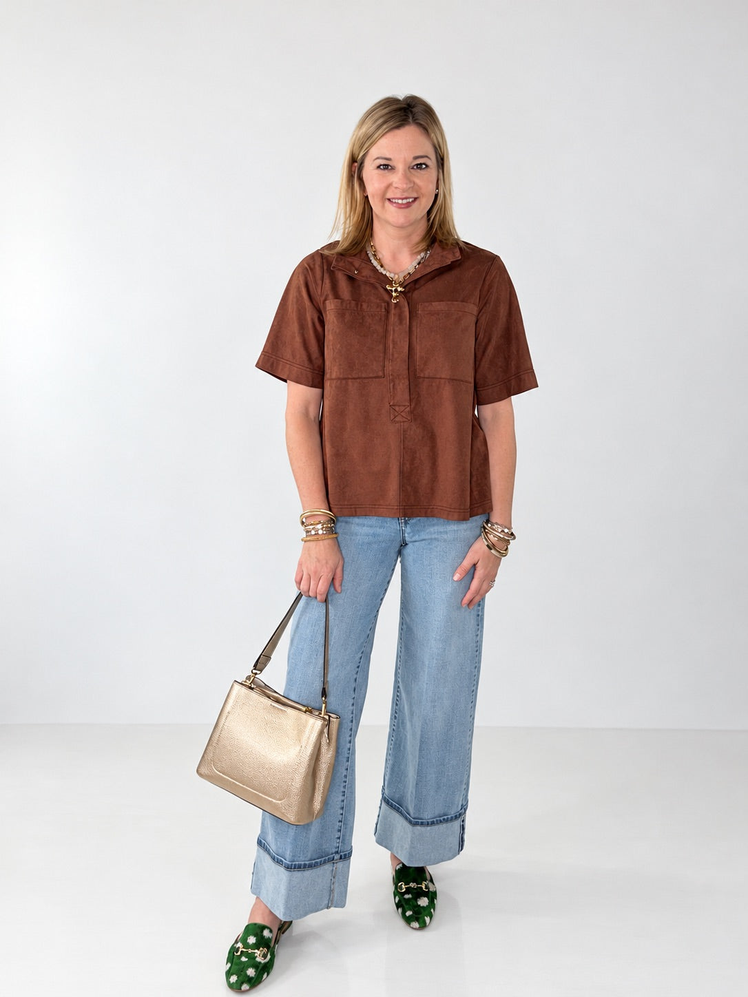 Ivy Jane Suede Swing Top