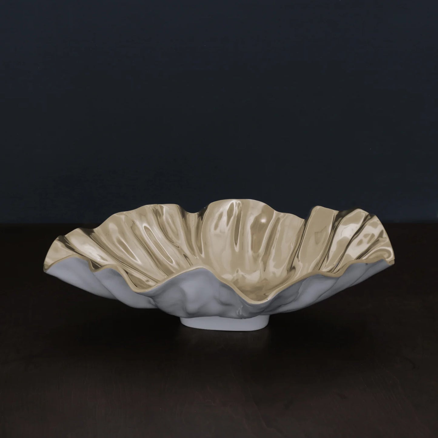 Beatriz Ball THANNI Bloom Medium Bowl (White and Gold)