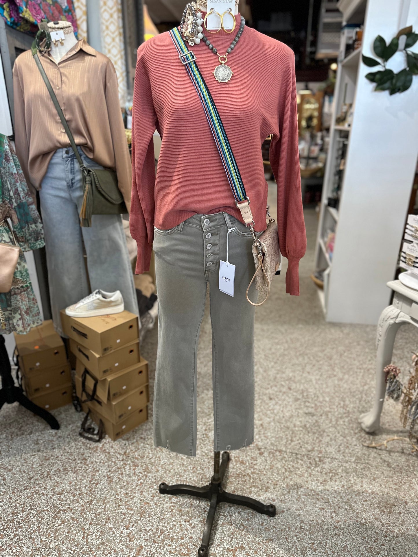 Rust Lightweight Sweater