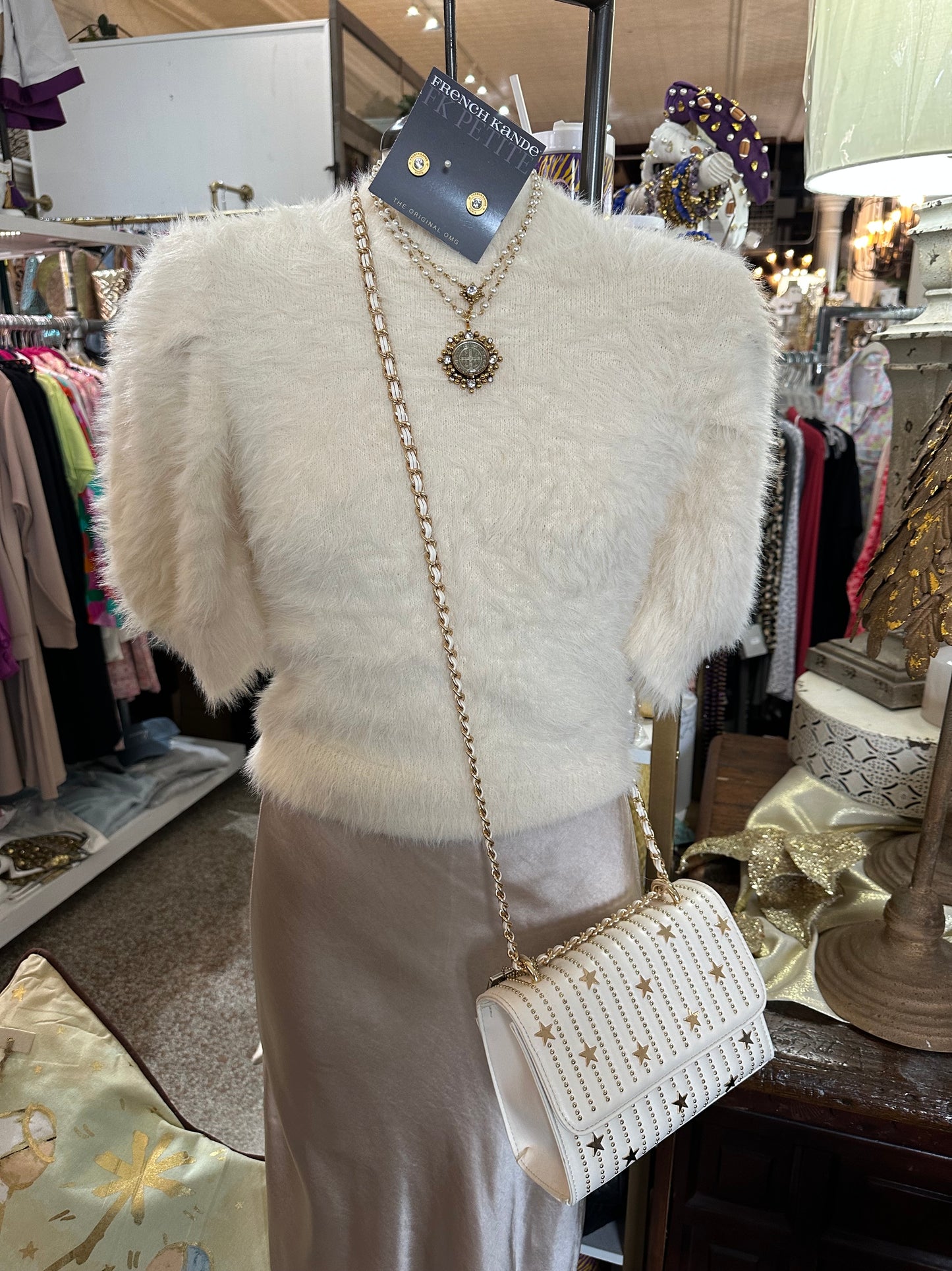 Cream Fuzzy Sweater