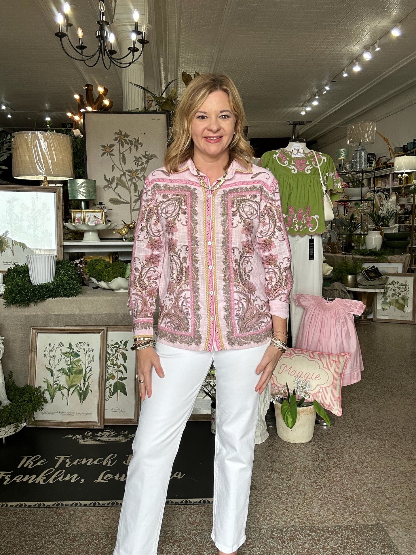 Ivy Jane Paisley Border Shirt