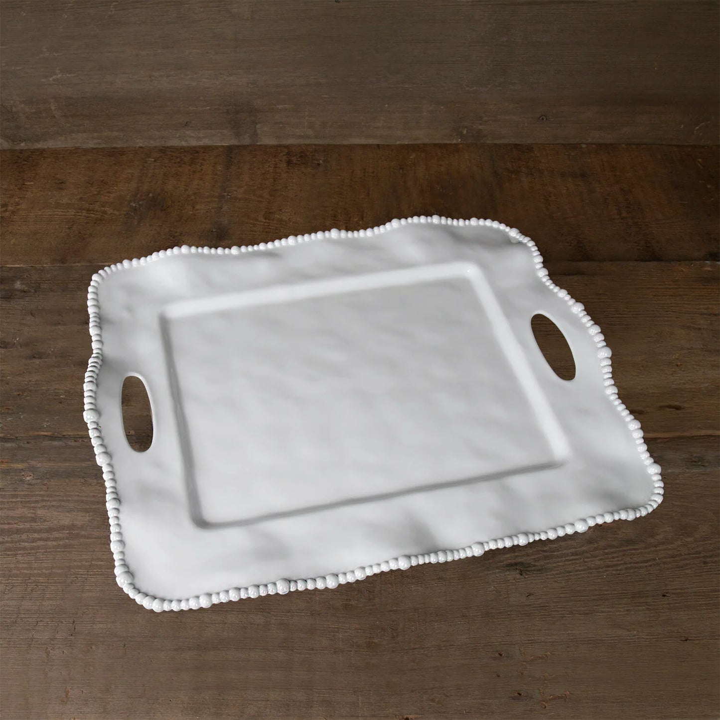Beatriz Ball VIDA Alegria Rectangular Tray With Handles White