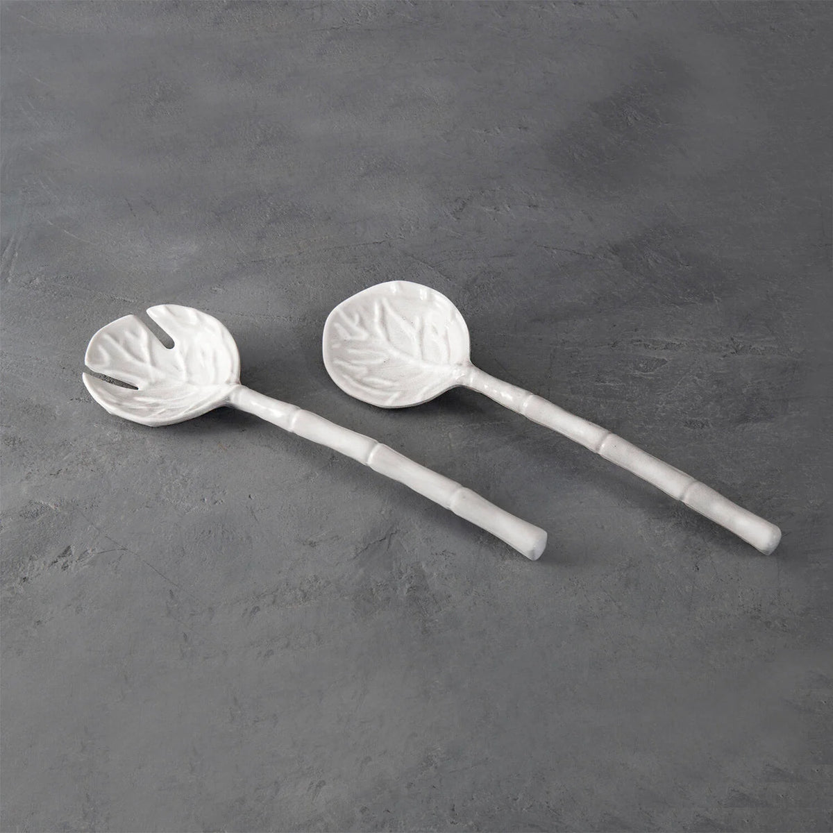 Beatriz Ball VIDA Lettuce Large Salad Servers (White)
