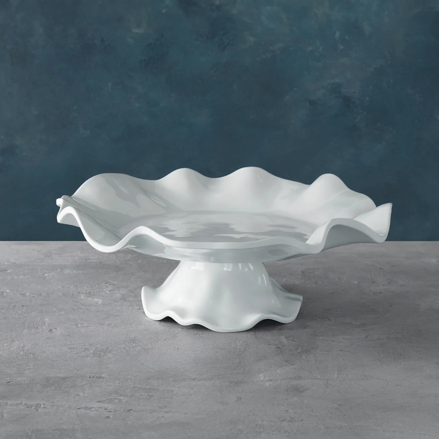 Beatriz Ball VIDA Havana Pedestal Cake Plate White