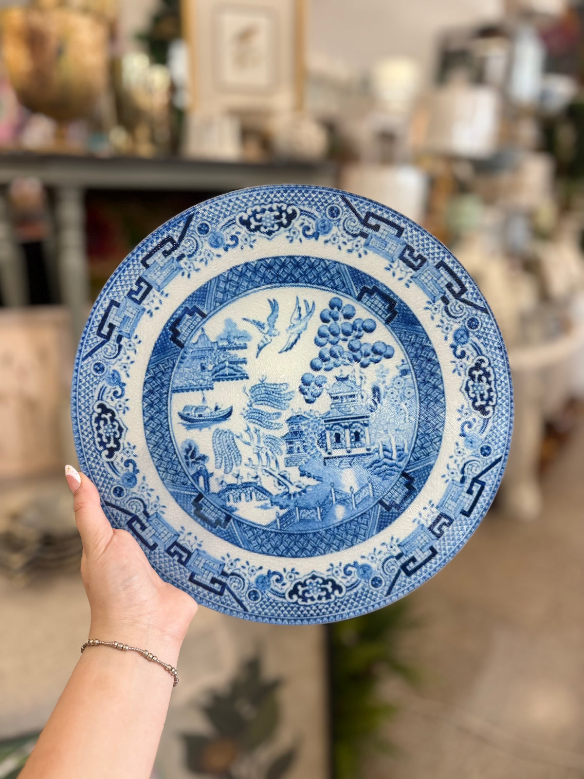 Blue Chinoiserie Cutting Board
