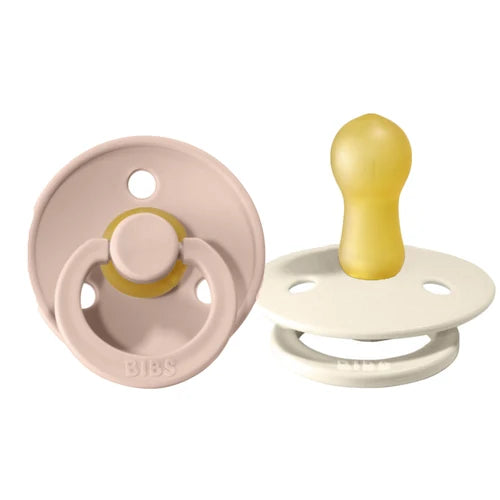 Bibs Pacifier 2 Pack - Blush + Ivory