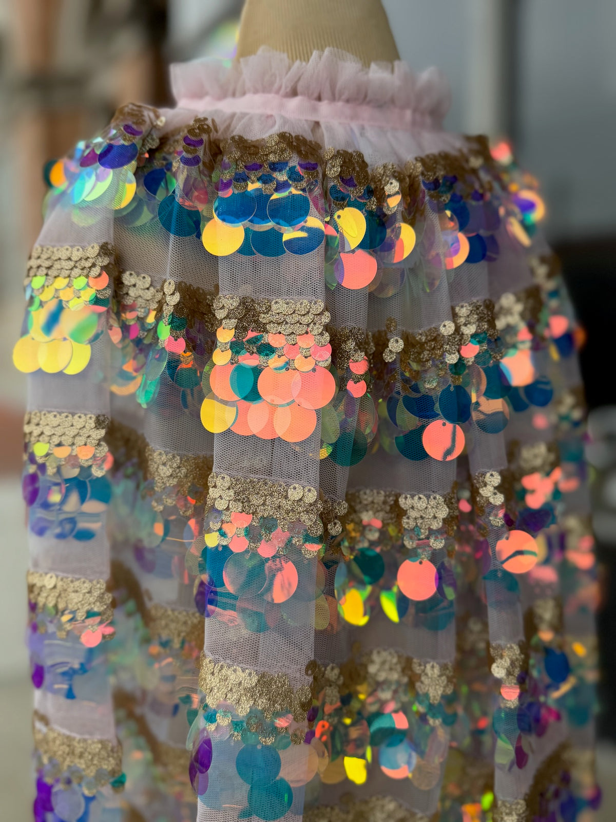 5th Avenue Paillette Cape Dress Up