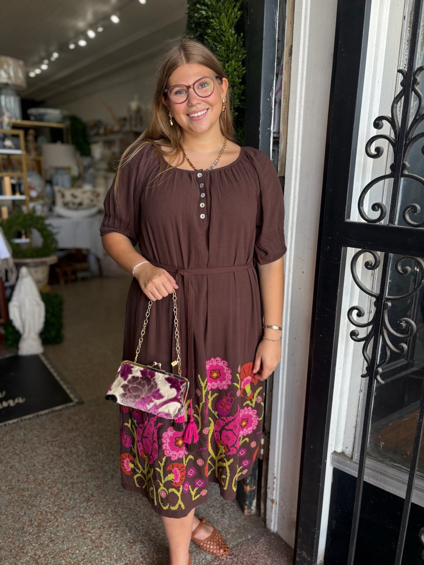 Uncle Frank Cross Stitch Embroidered Dress