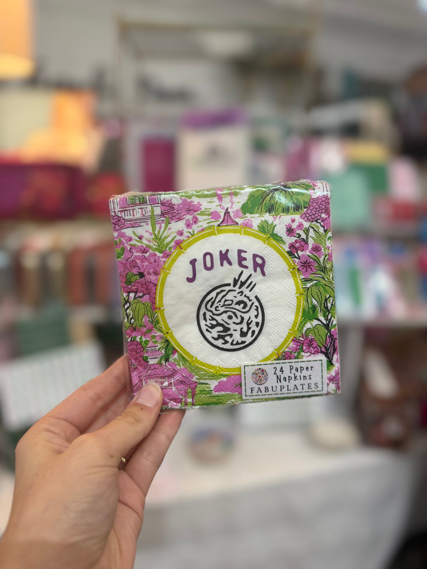 Mahjong Joker Cocktail Napkins
