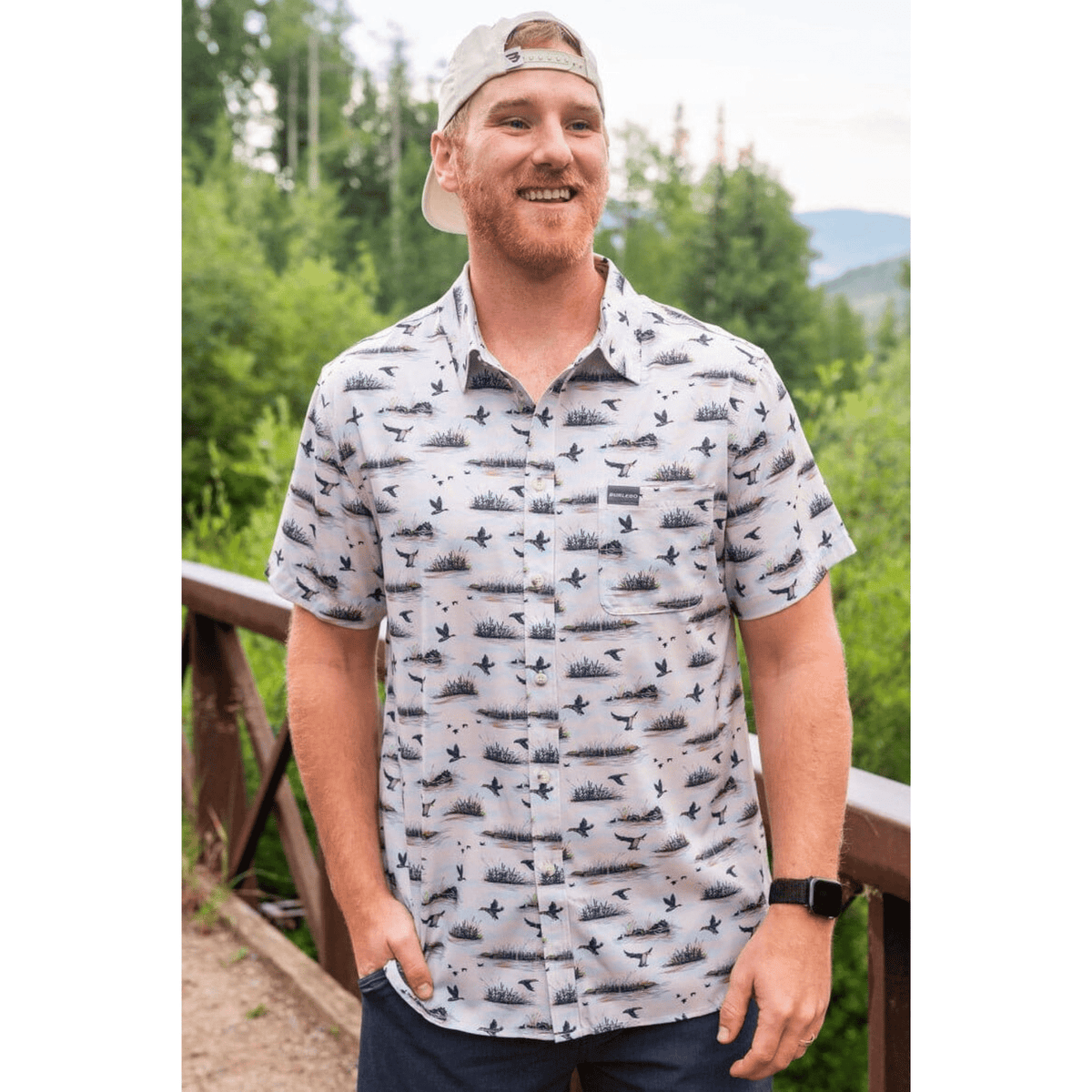 Burlebo Performance Button Up - Duck Hunt