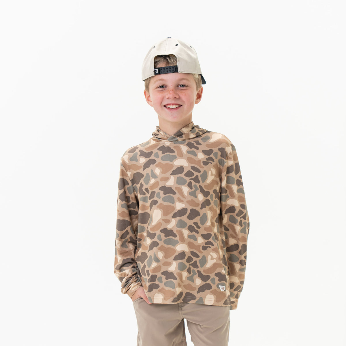 Youth Burlebo Performance Hoodie - Pintail Camo