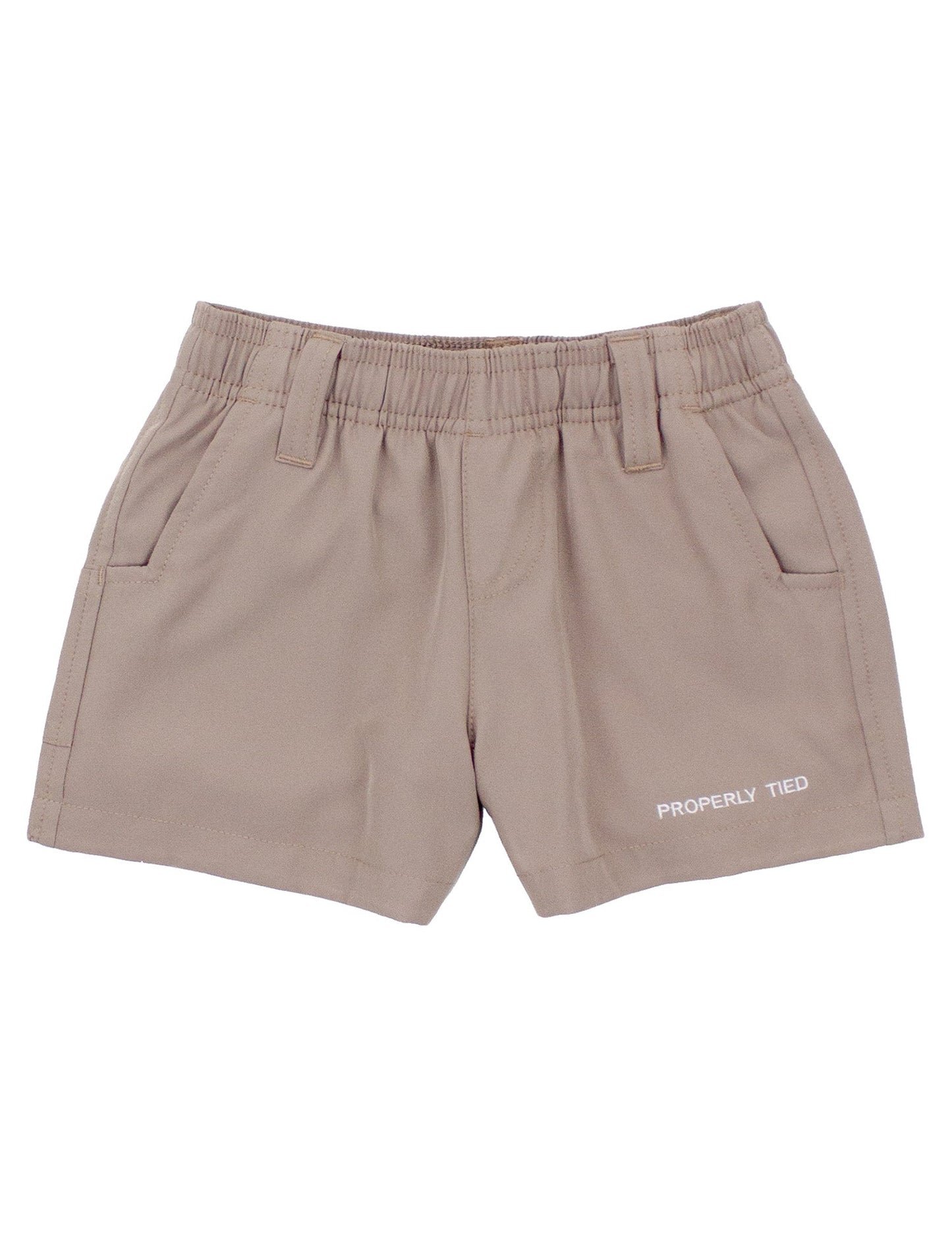 Properly Tied Boys Pintail Short Taupe