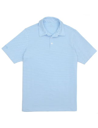 Properly Tied Gulfport Polo Powder Blue Stripe