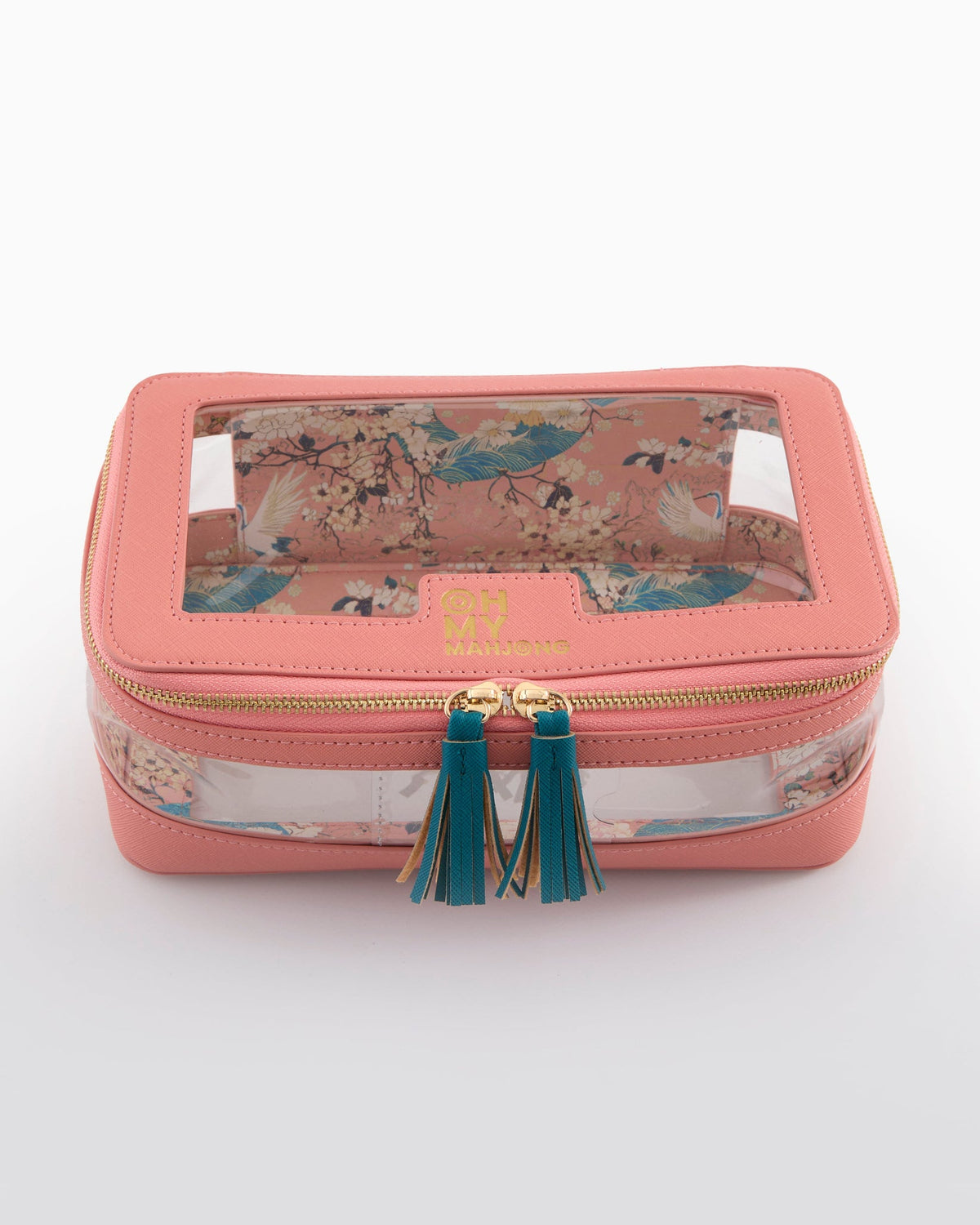 Oh My Mahjong Coral Tile Storage Bag