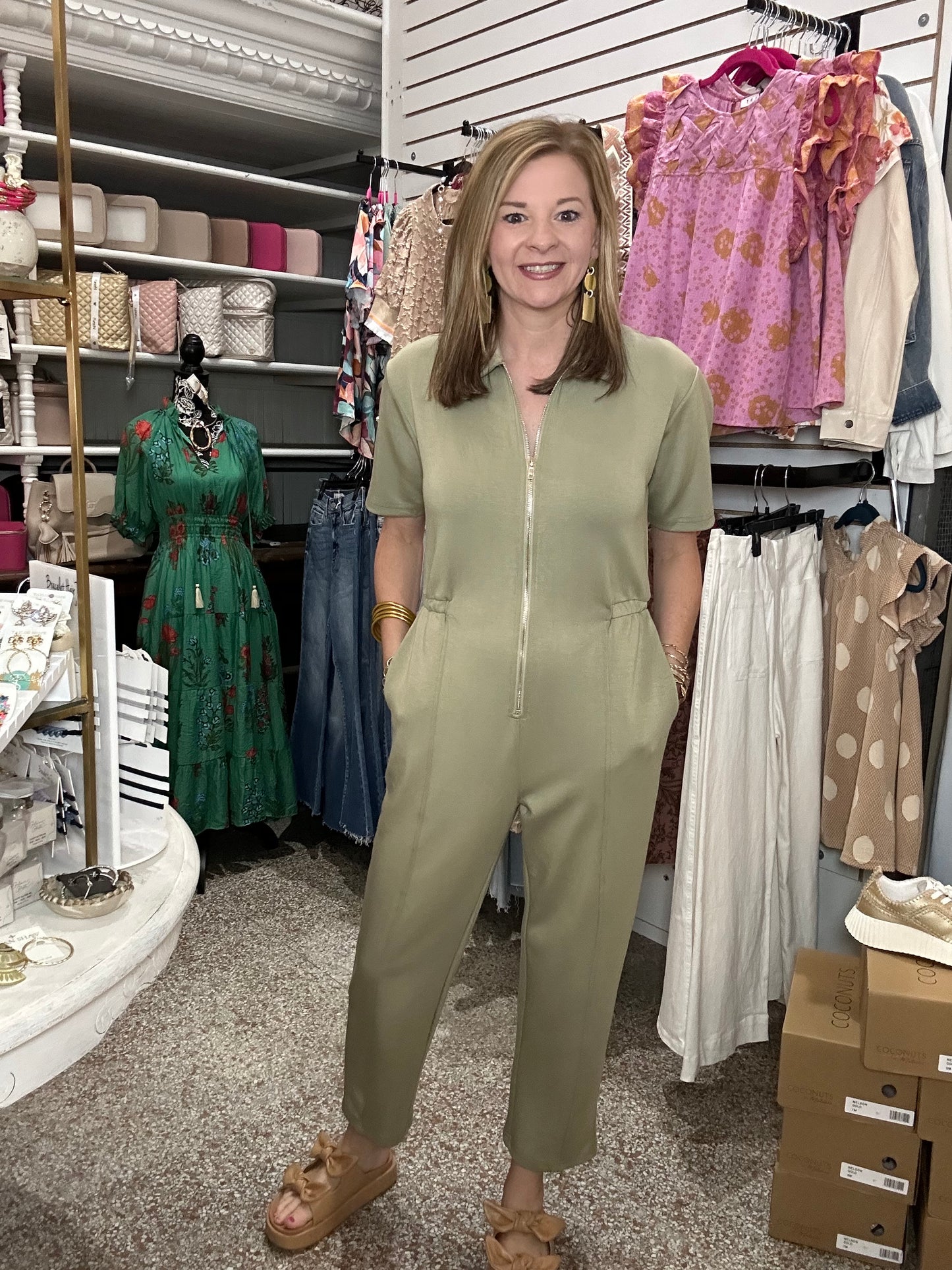 Butter Modal Sage Jumpsuit