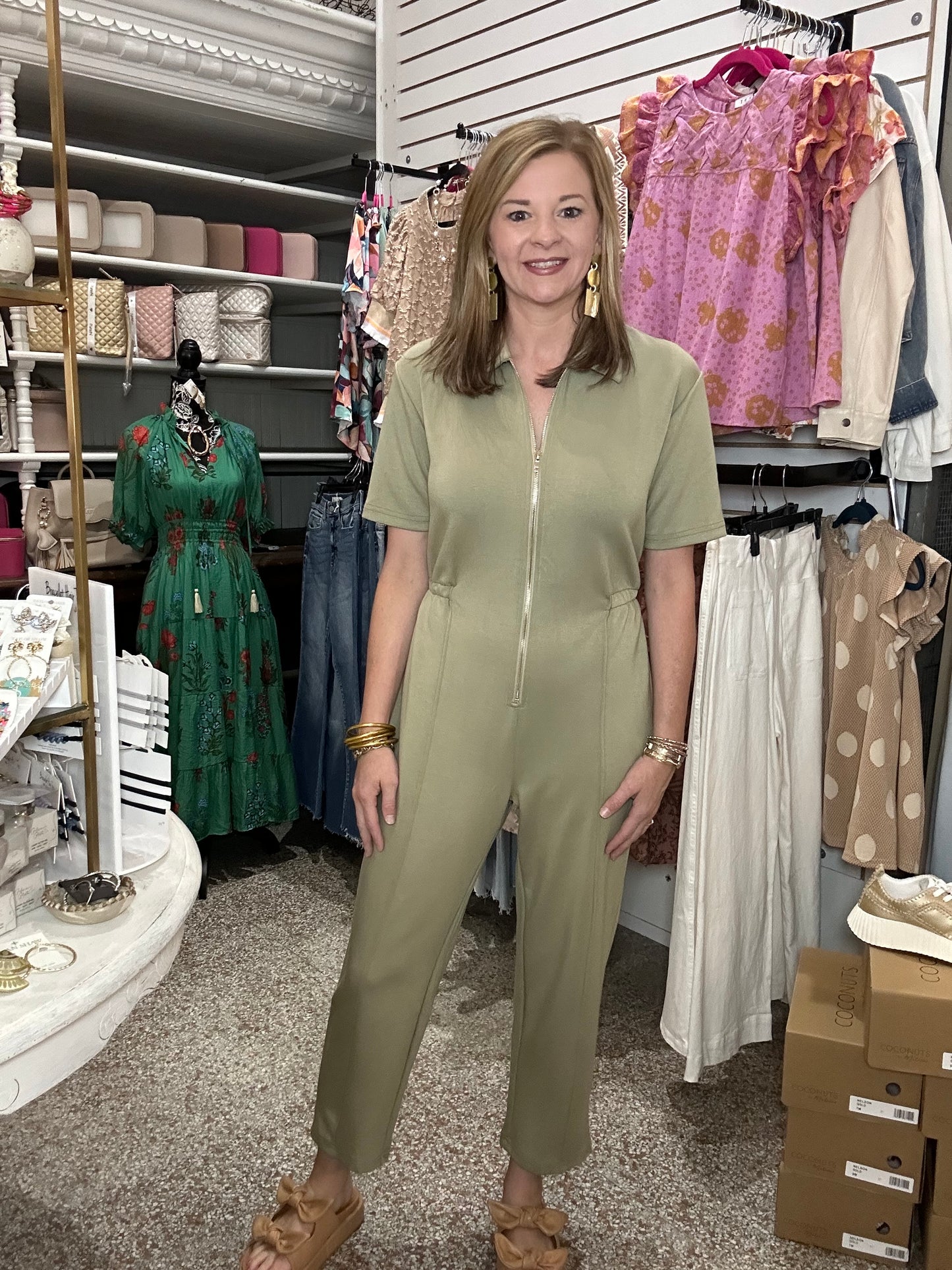 Butter Modal Sage Jumpsuit