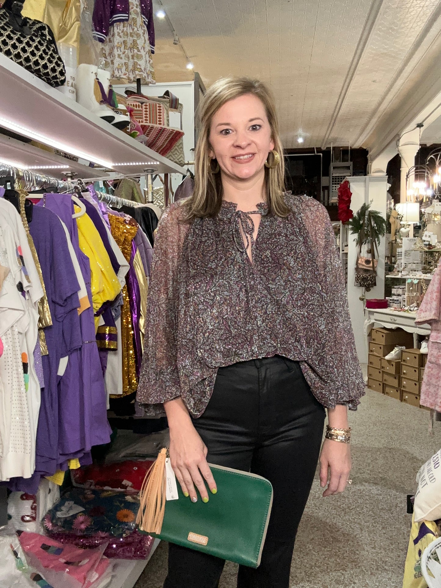 Buddy Love- Mandy Long Sleeve Blouse - Ozark