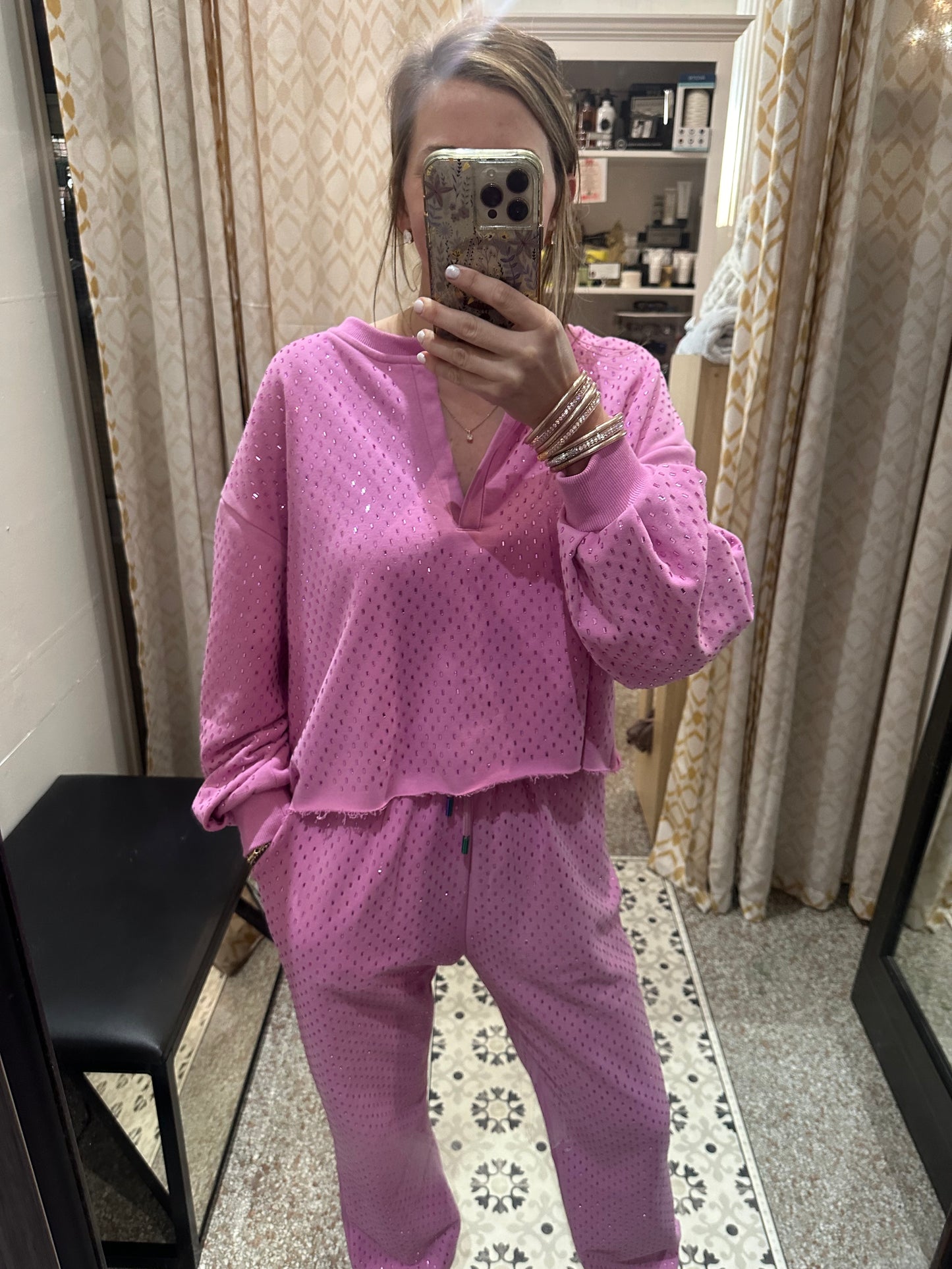 Queen of Sparkles Rhinestone Pink Set