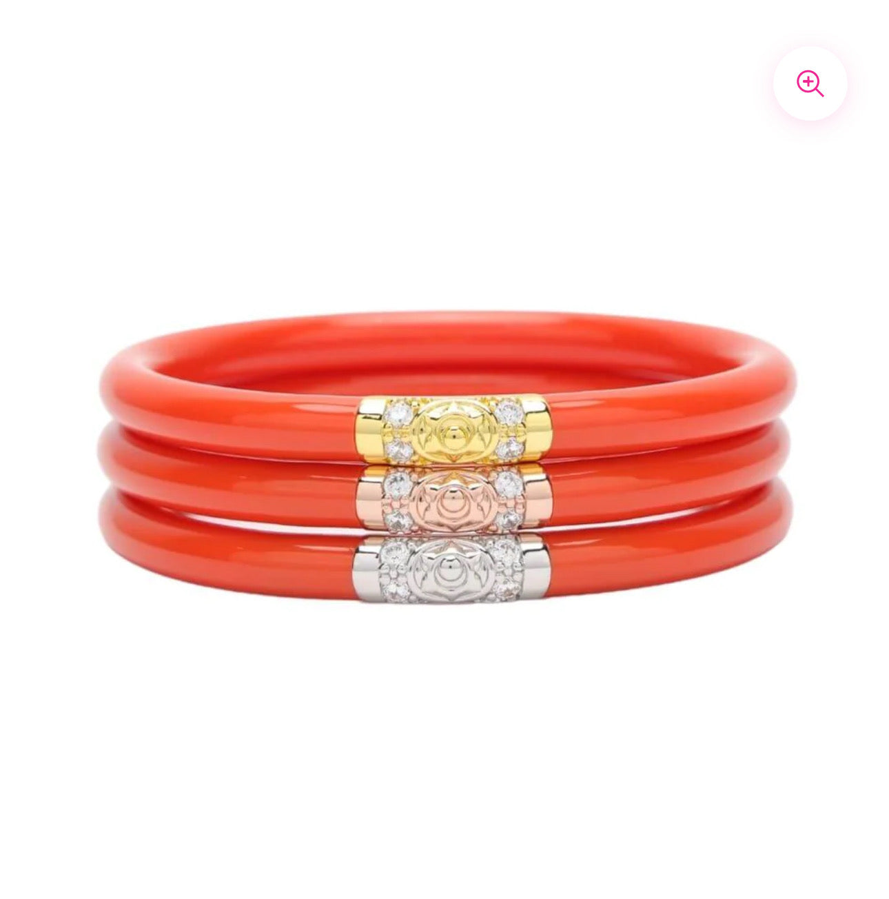 Budha Girl Three Kings All Weather Bangles Coral