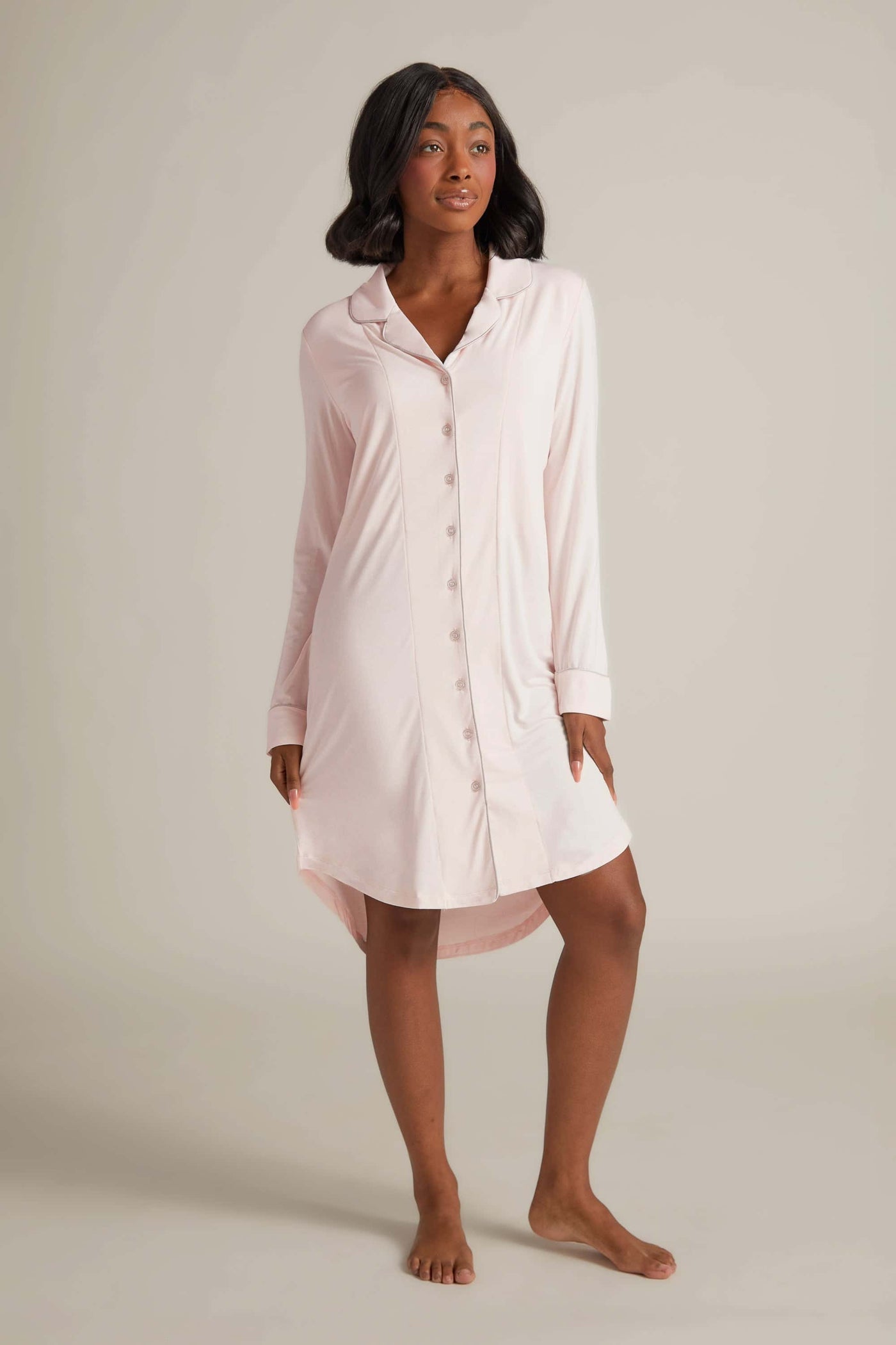 Faceplant Dreams Boyfriend Nightshirt in Pink