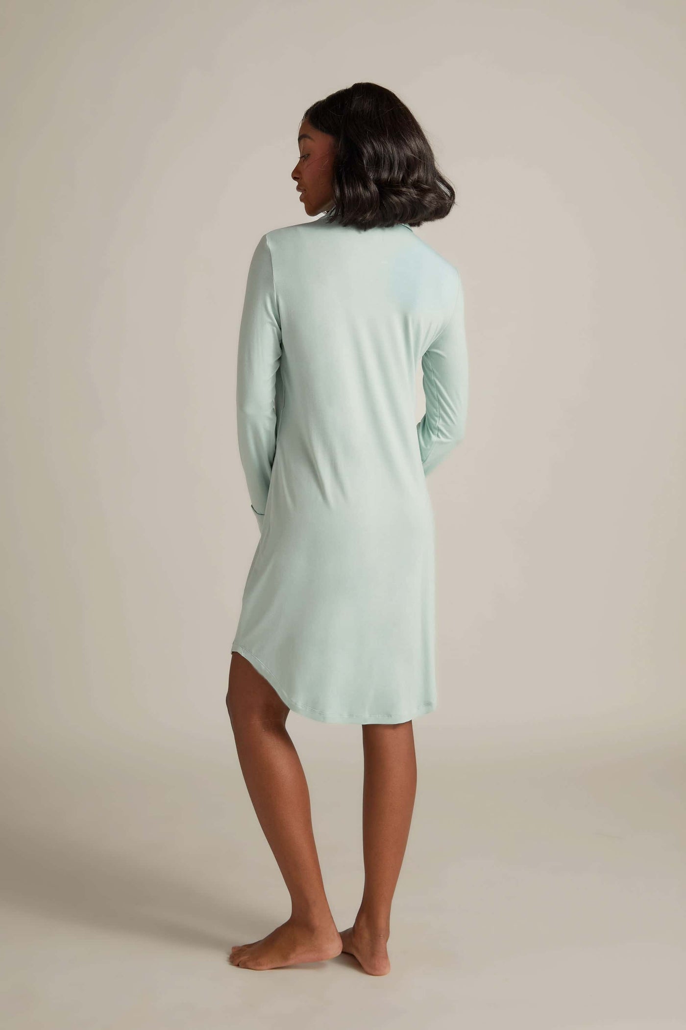 Faceplant Dreams Boyfriend Nightshirt in Aqua