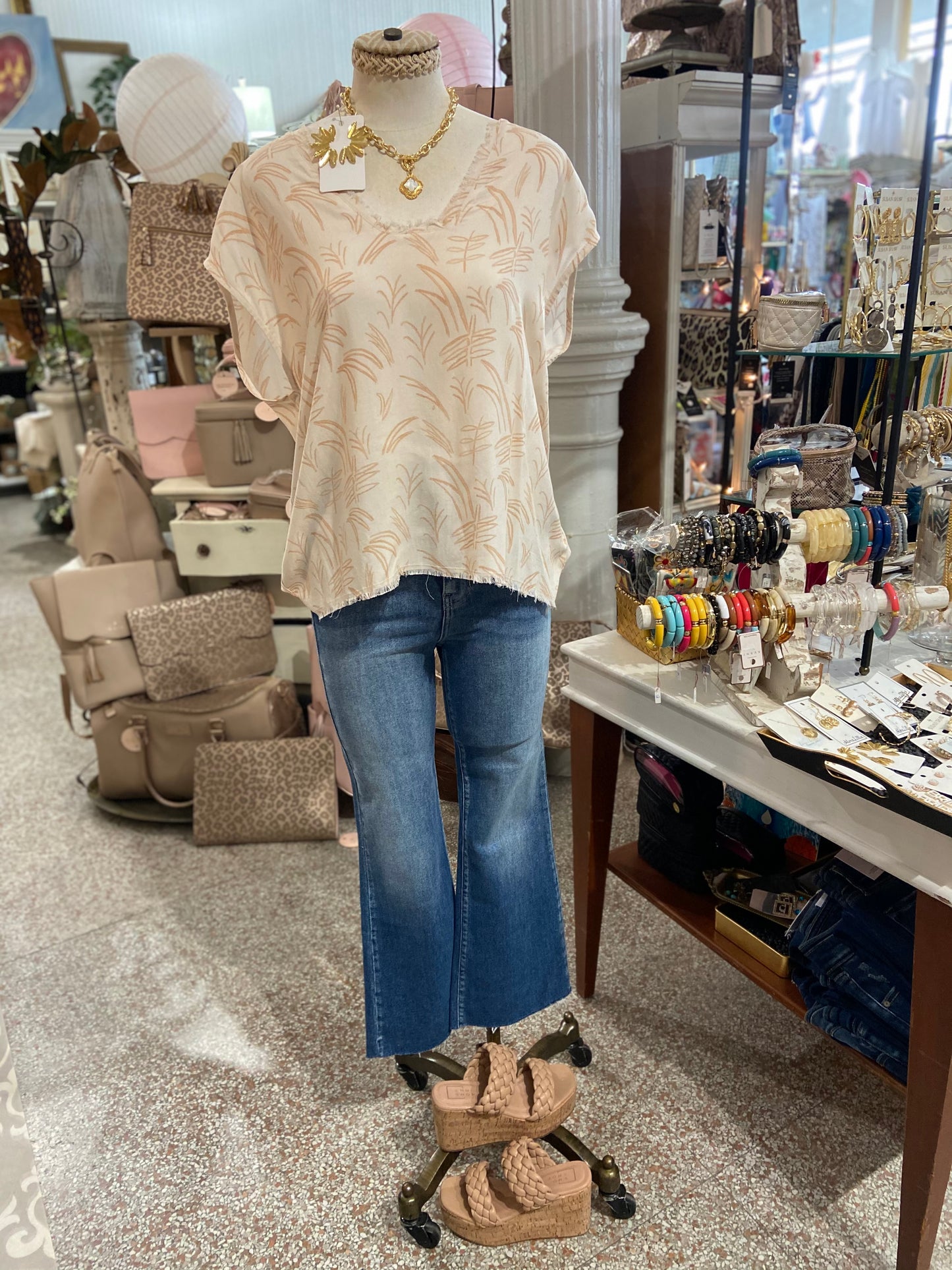 Neutral Abstract Shirt