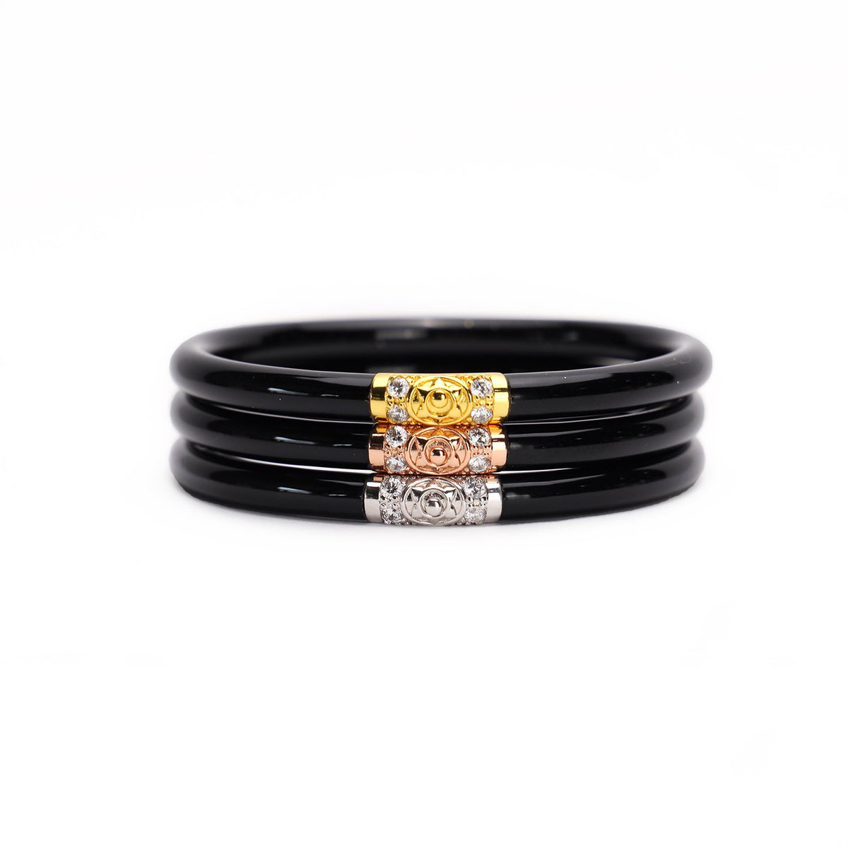 BuDhaGirl Three Kings All Weather Bangles Black