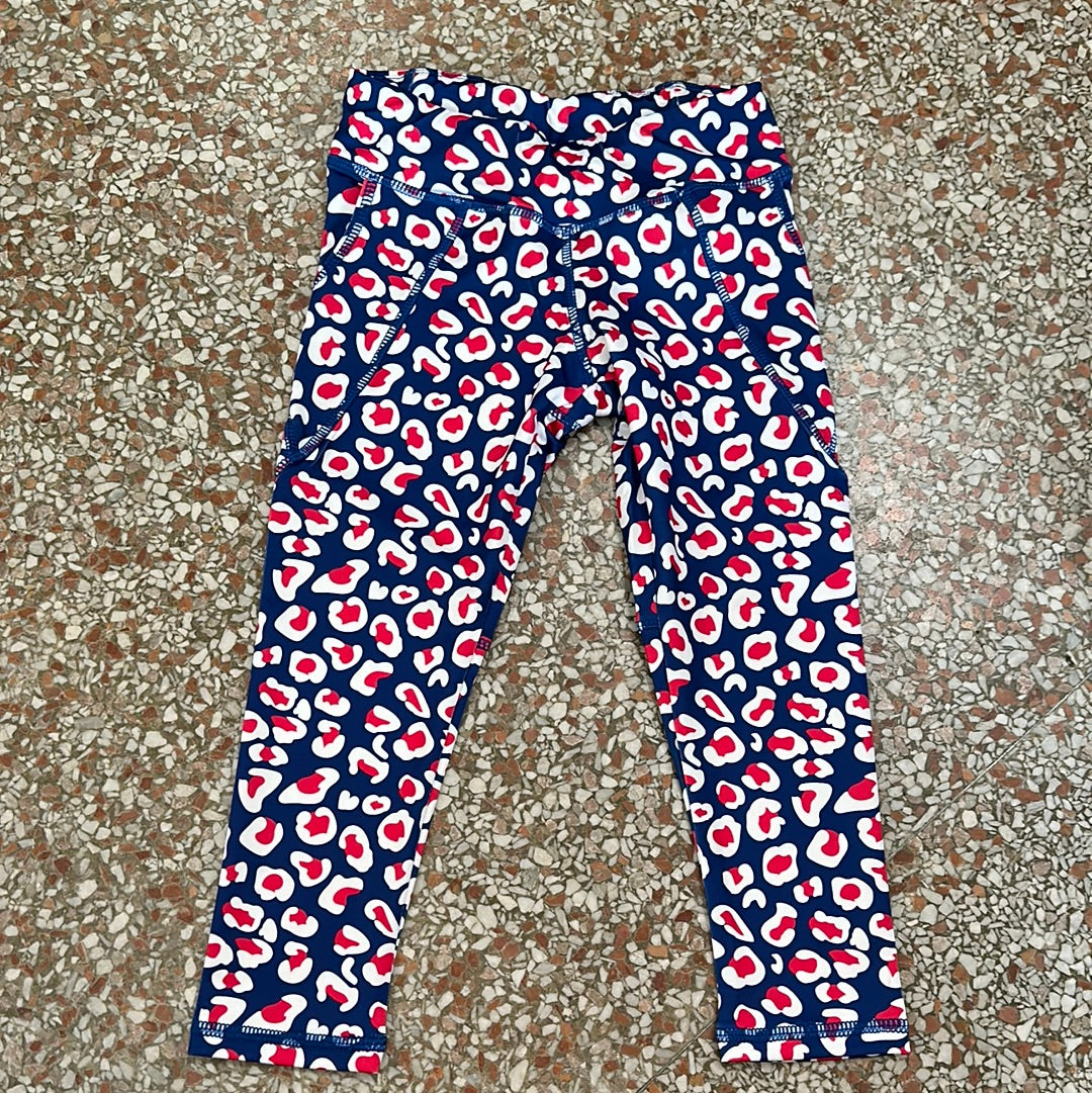 Girls Activewear Pink/Navy Leggings