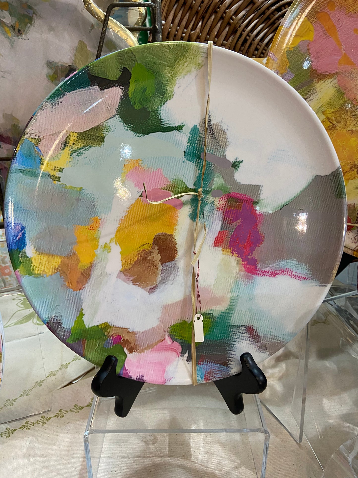 Laura Parks Melamine Plates Set of 4