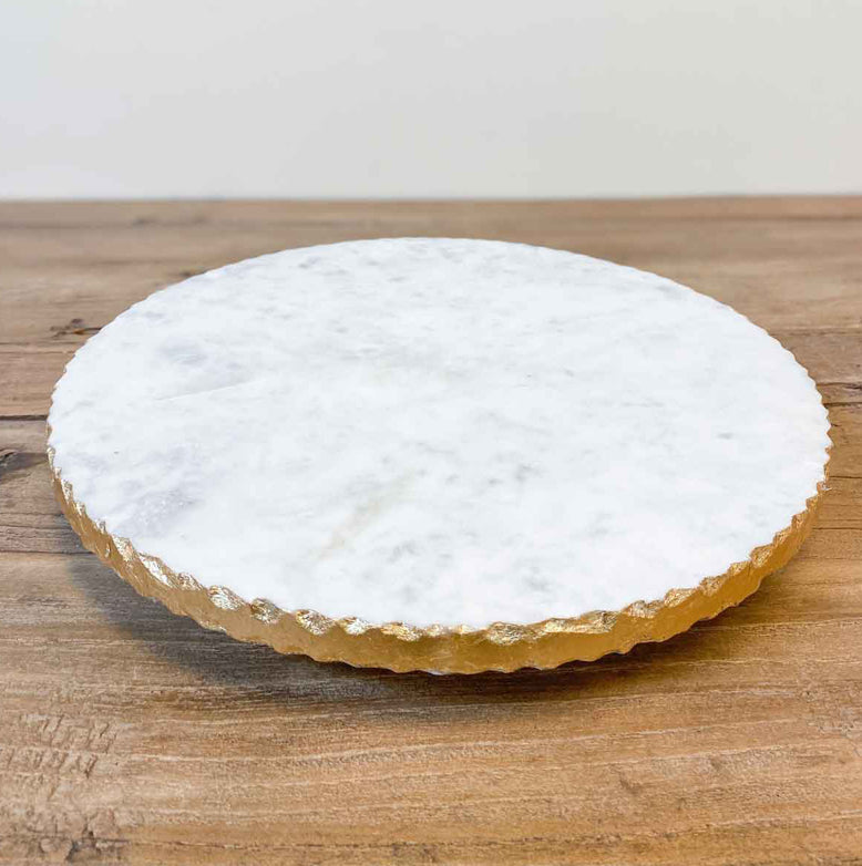 White Marble Lazy Susan