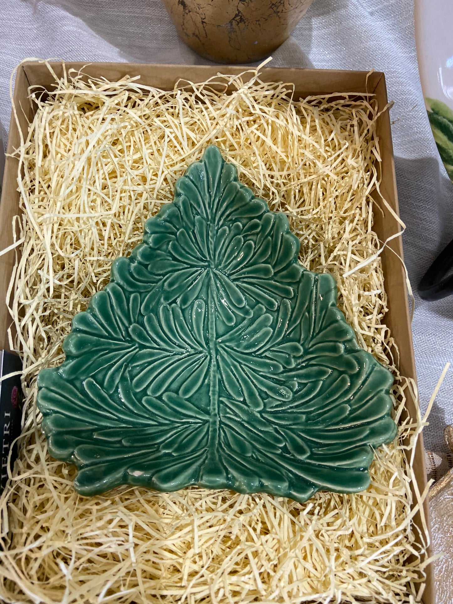 Vietri Christmas Tree Dish