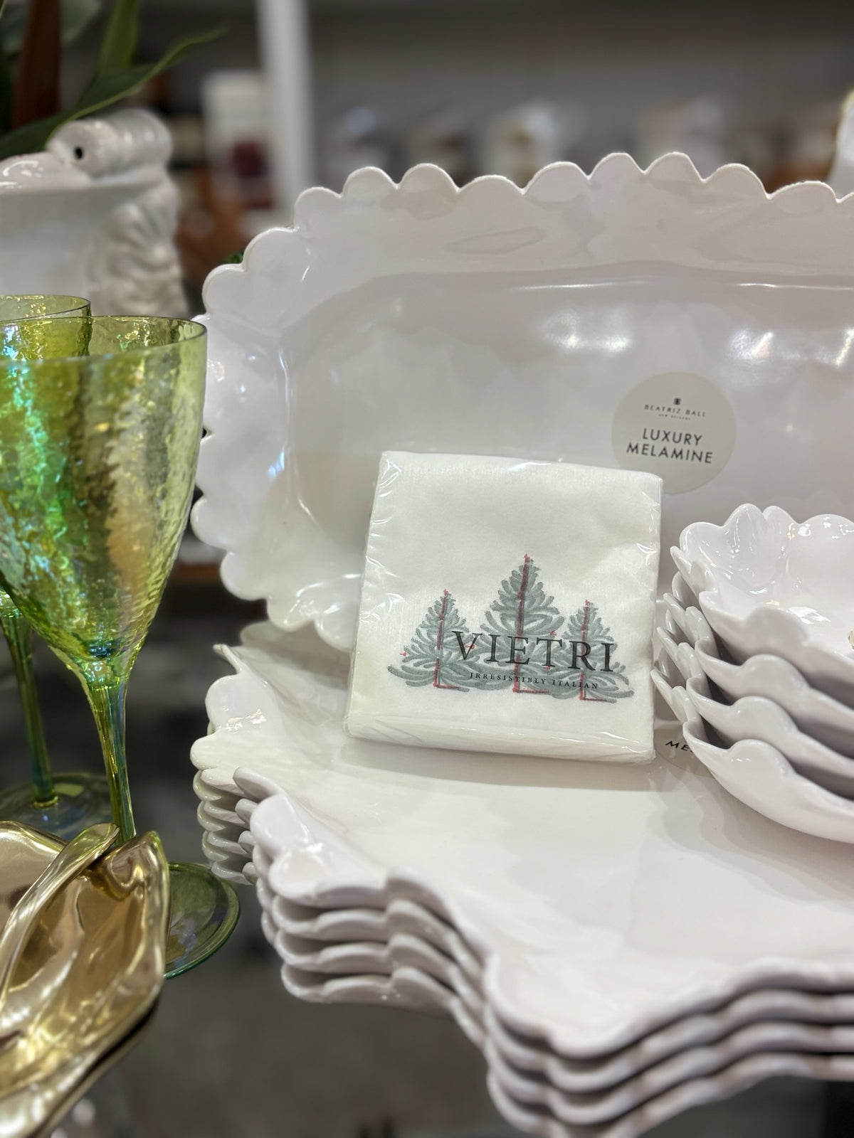 Vietri Papersoft Lastra Holiday Cocktail Napkins