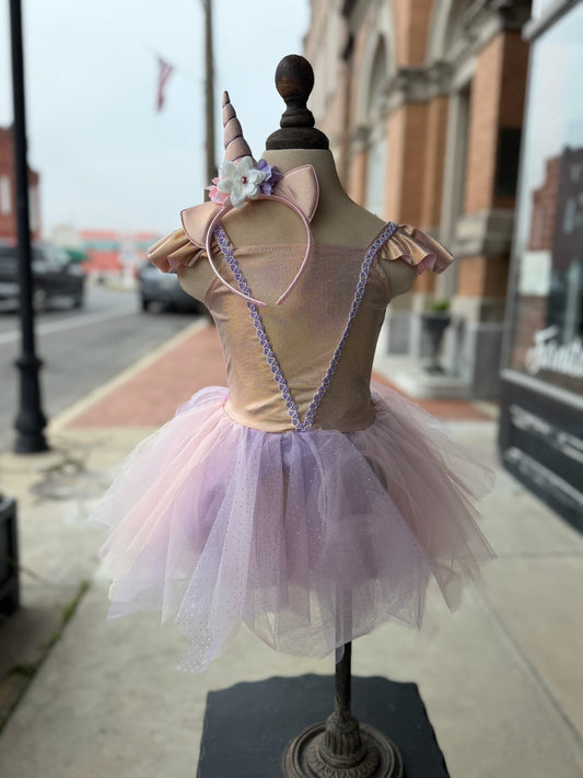 Shimmer Unicorn Dress & Headband