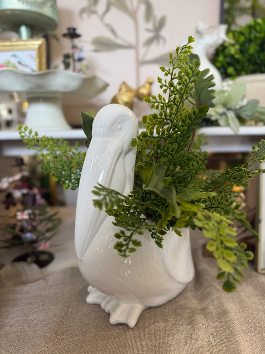 White Pelican Planter