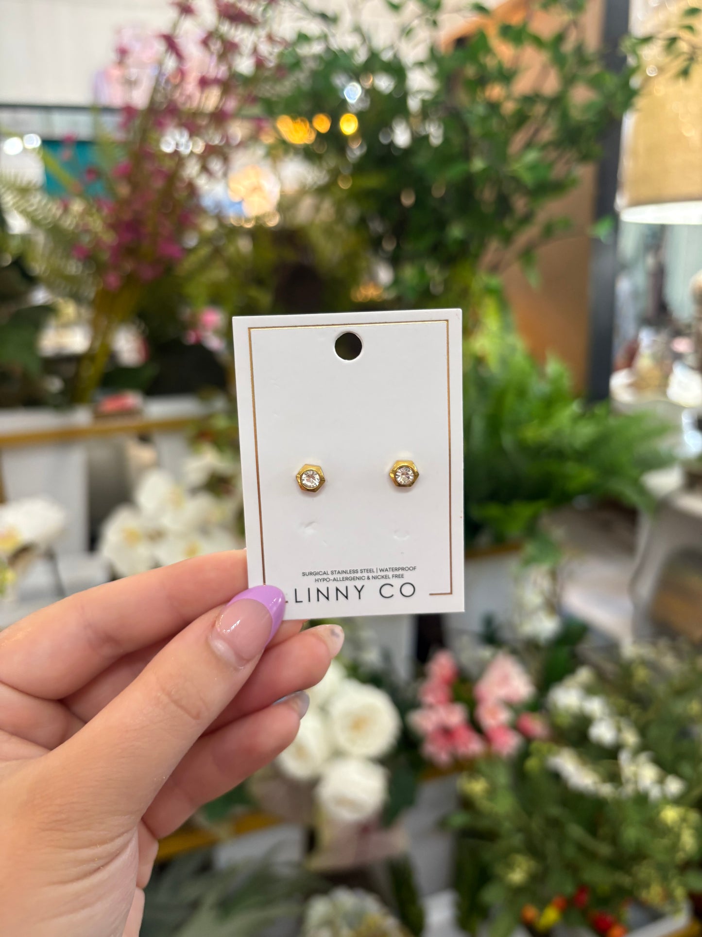 Linny Co - Addison Clear Earrings