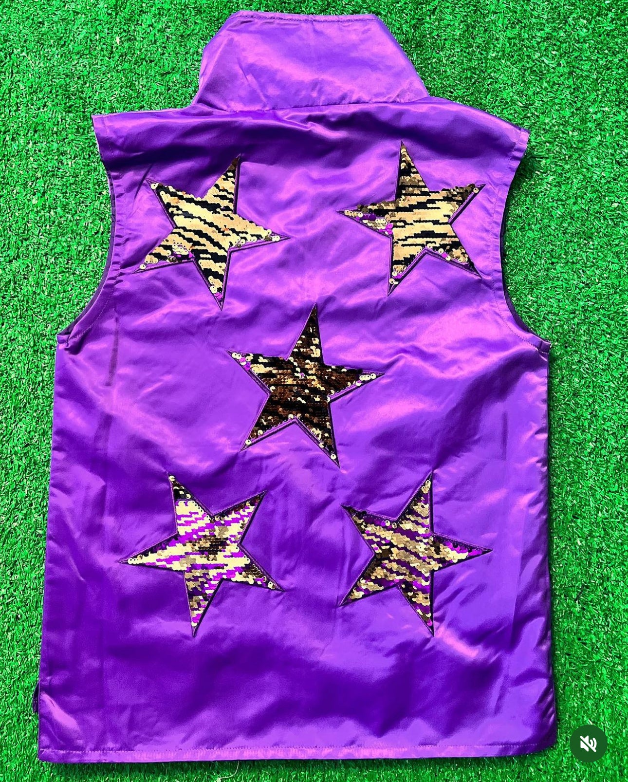 Tiger Sequin Star Vest