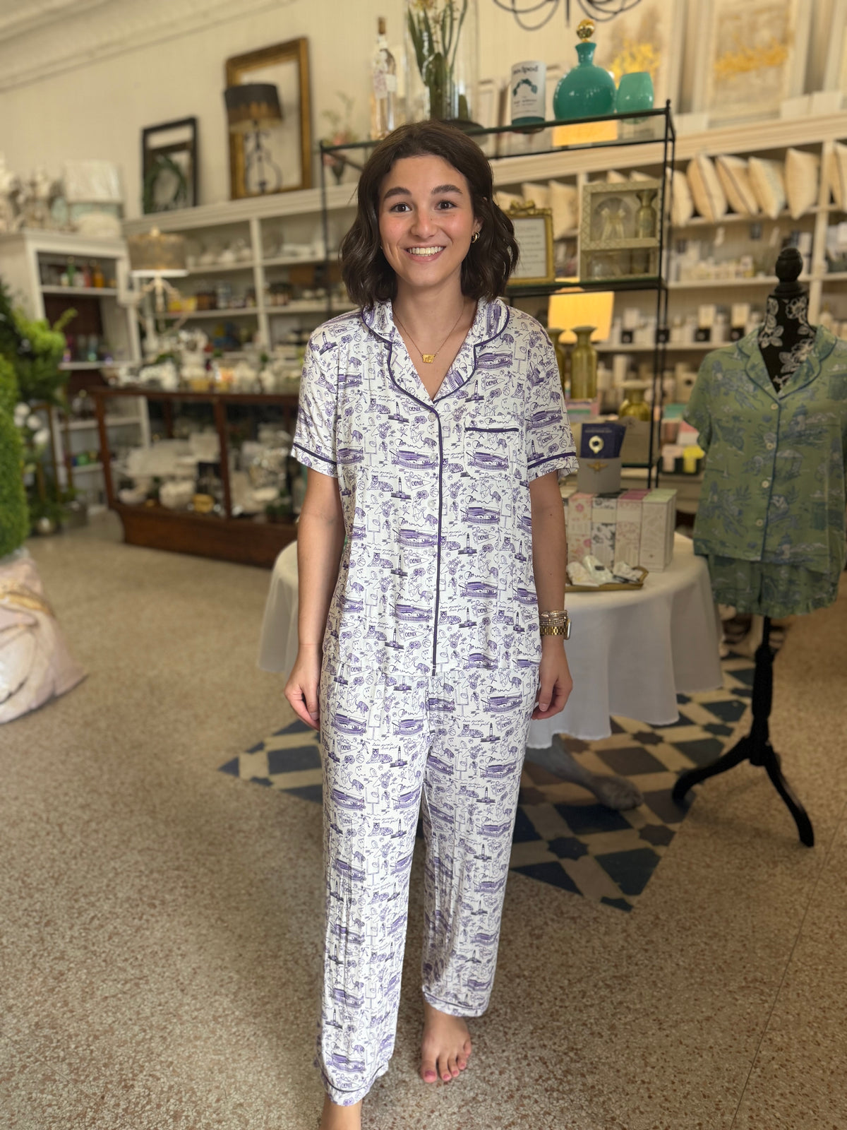 LSU Team Toile Pajamas