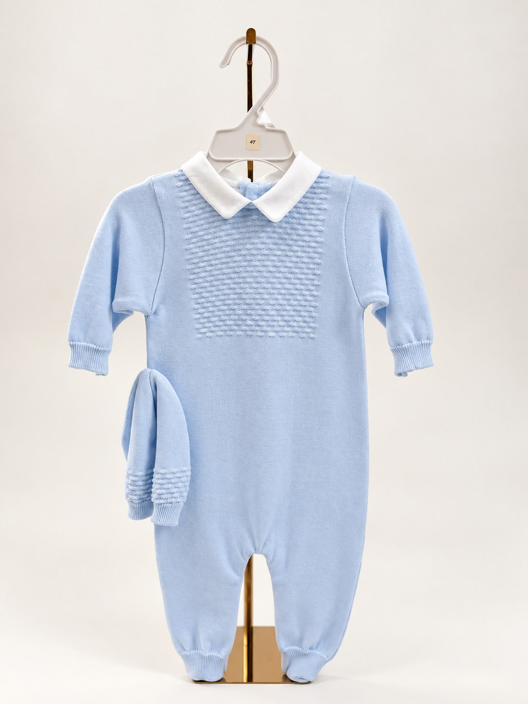 Feltman Brothers Pique Collar Knit Longall & Hat
