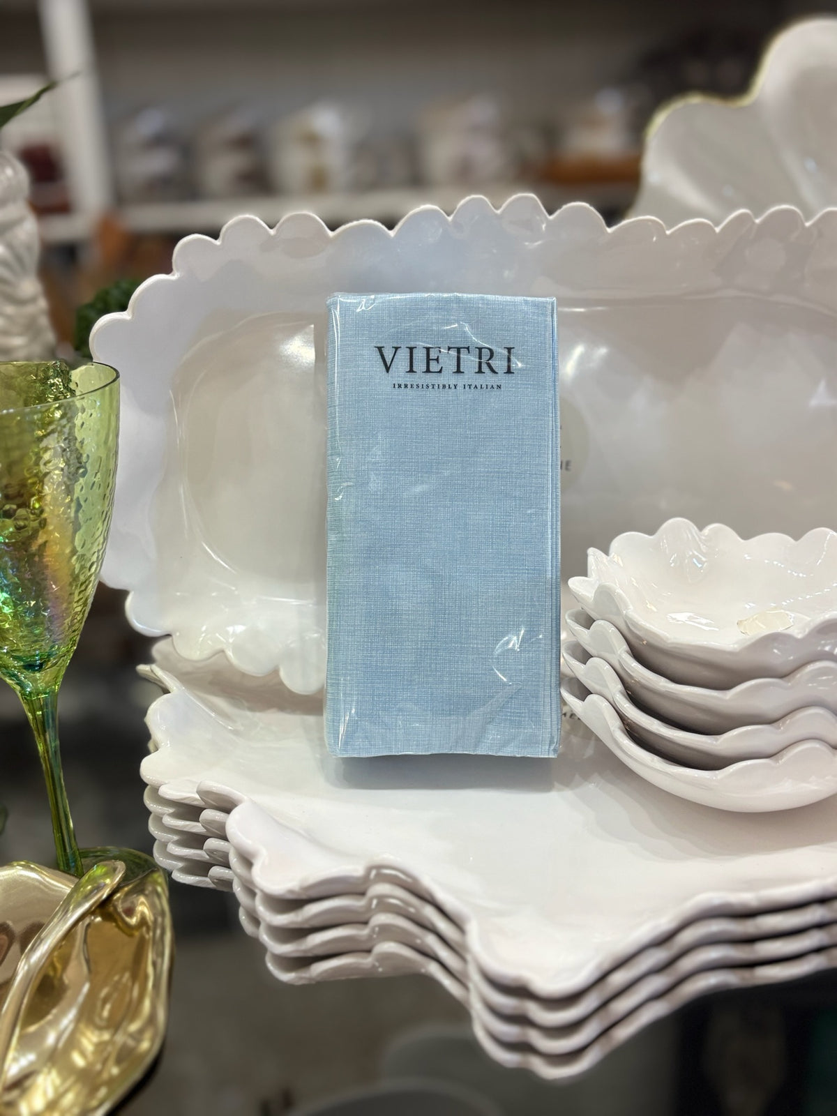 Vietri Papersoft Easy Blue Guest Towels