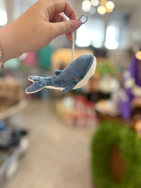 Bukowski Whale Bag Charm- Bubbles