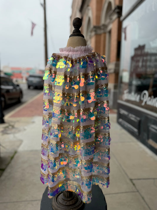 5th Avenue Paillette Cape Dress Up