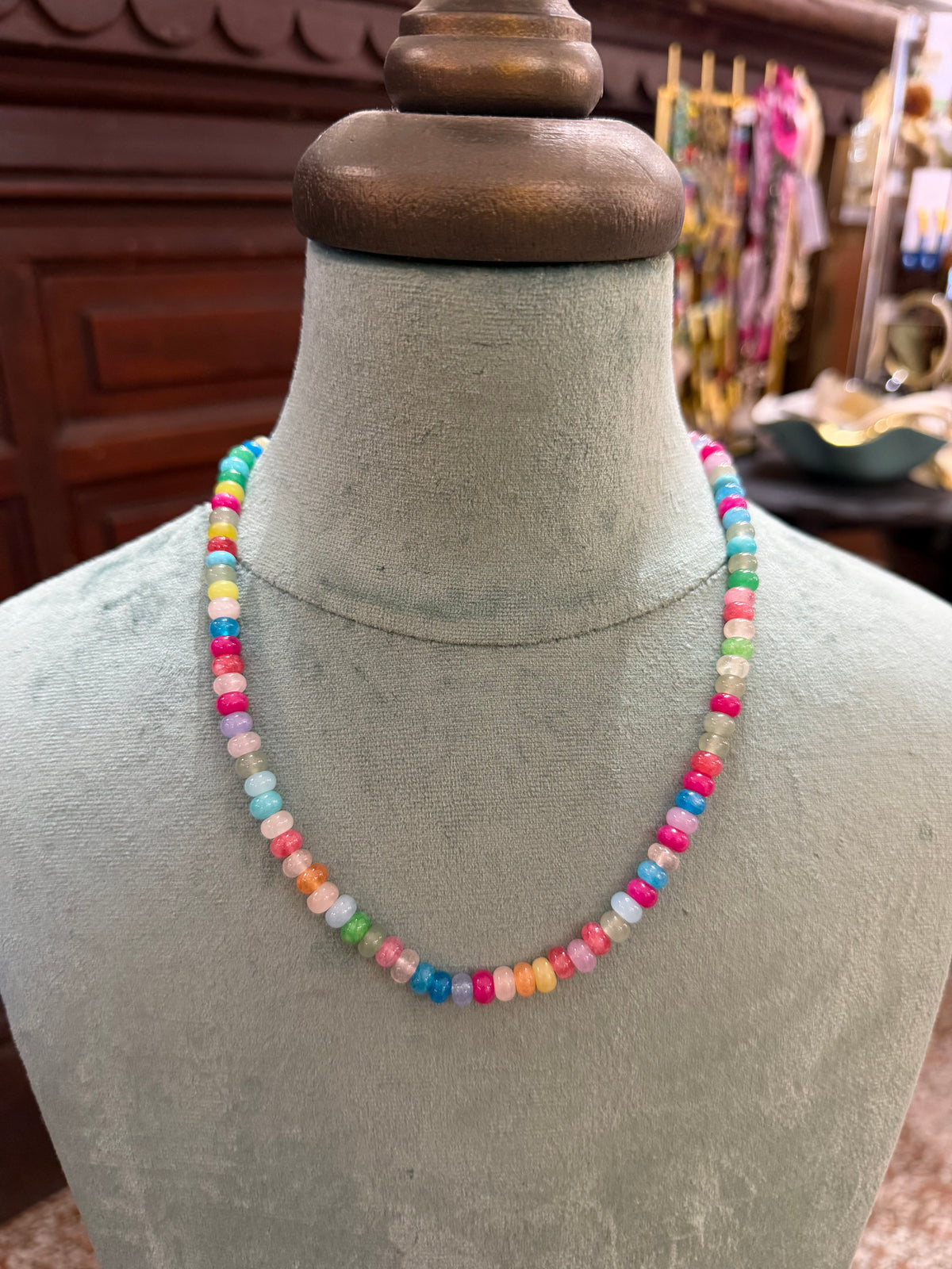 Colorful Gemstone Candy Necklace