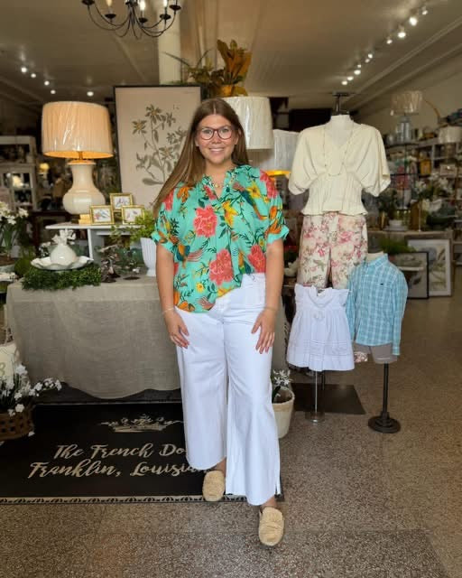 Ivy Jane Popover Aqua Dolman Top