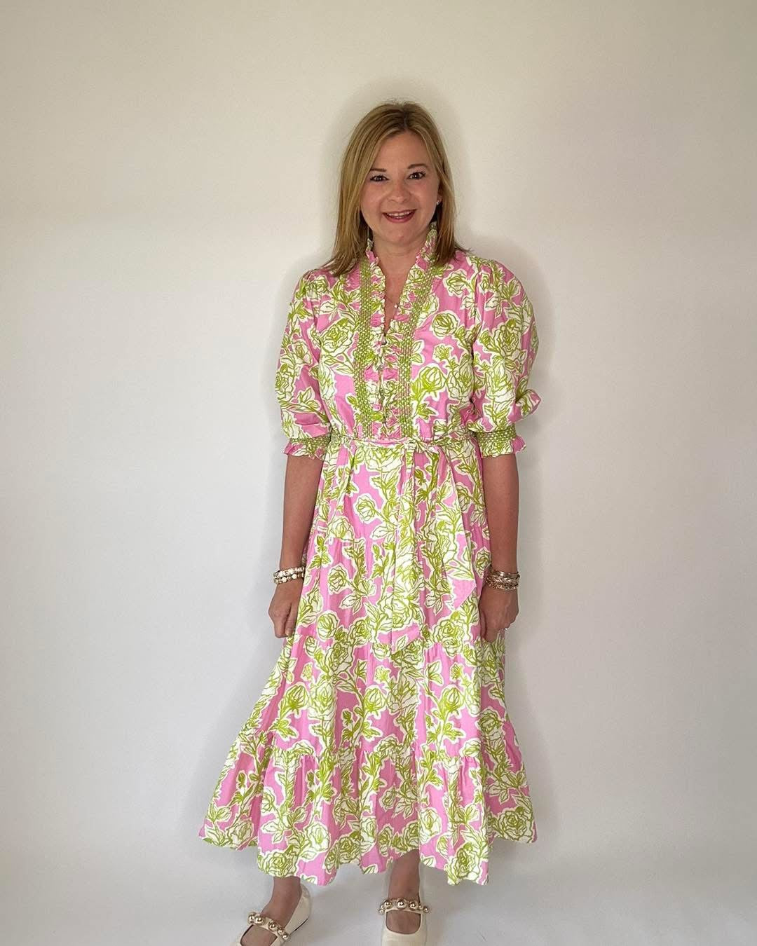 Uncle Frank Rose Bouquet Dress