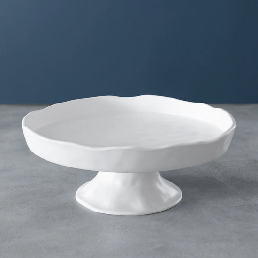 Beatriz Ball VIDA Nube Round Pedestal Cake Plate (White)