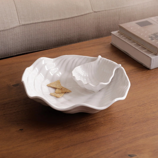 Beatriz Ball VIDA Ocean Shell Chip & Dip (White)